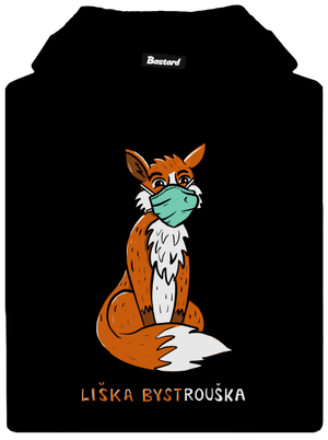 Liška Bystrouška dámská mikina klokanka Black