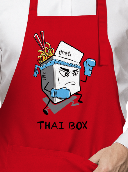 Thai box zástěra Red