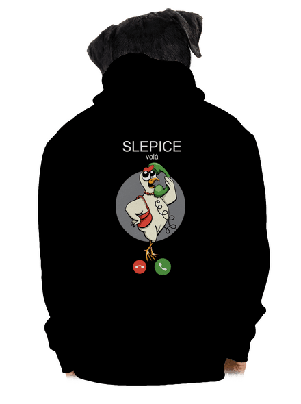 Slepice volá pánská mikina na zip Black