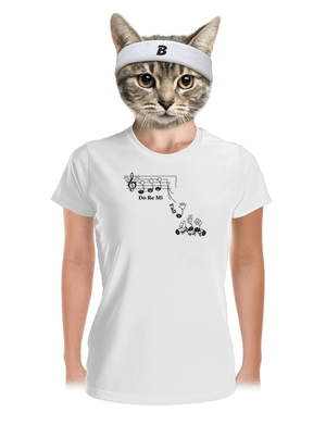 Do re mi fall dámské sportovní tričko White