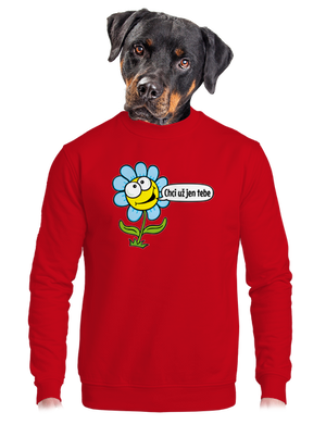 Chci už jen tebe unisex mikina bez kapuce Red