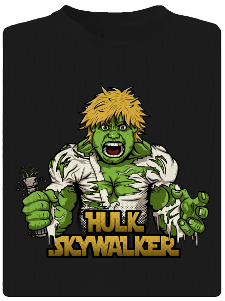 Hulk Skywalker dětské sportovní tričko Black