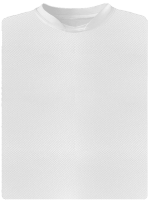 Bez potisku pánské sportovní tričko White