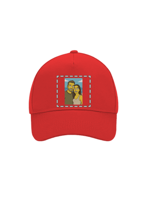 Simpsonovi z vlastní fotky kšiltovka baseballka Classic Red