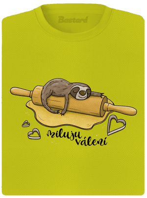 Miluju válení dámské sportovní tričko Neon Yellow