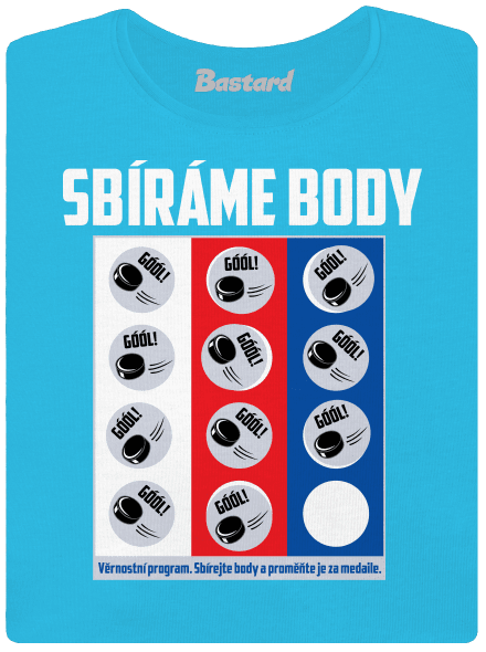 Sbíráme body - hokej dámské tričko Blue Atol