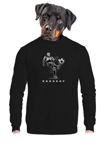 Robokop unisex mikina bez kapuce Black