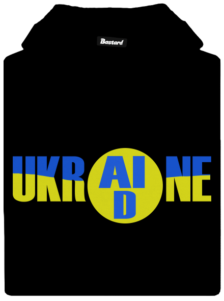 Ukrajina - AID pánská mikina klokanka Black