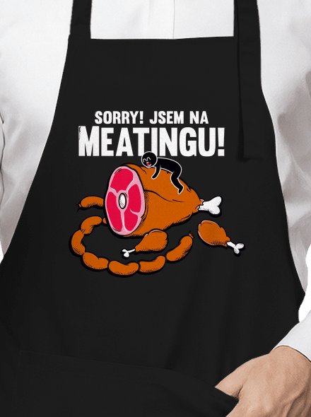 Meating zástěra Black