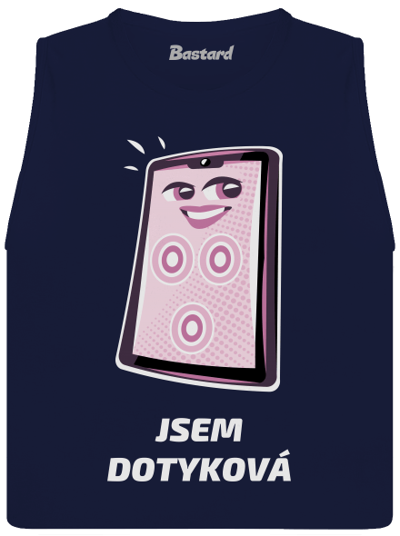 Jsem dotyková dámské tílko volné Navy