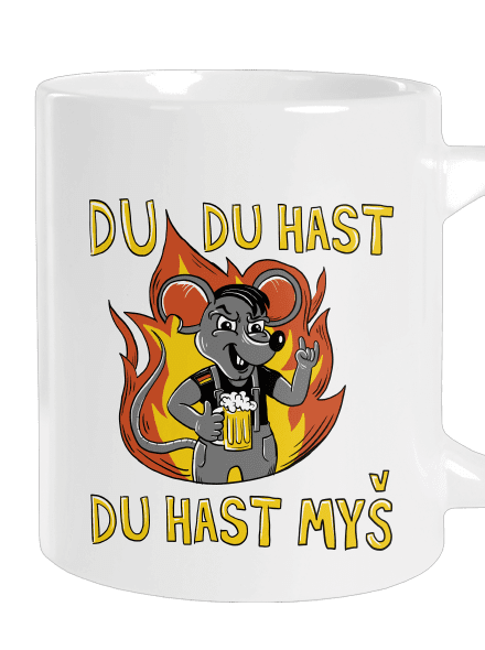 Du hast myš velký hrnek White