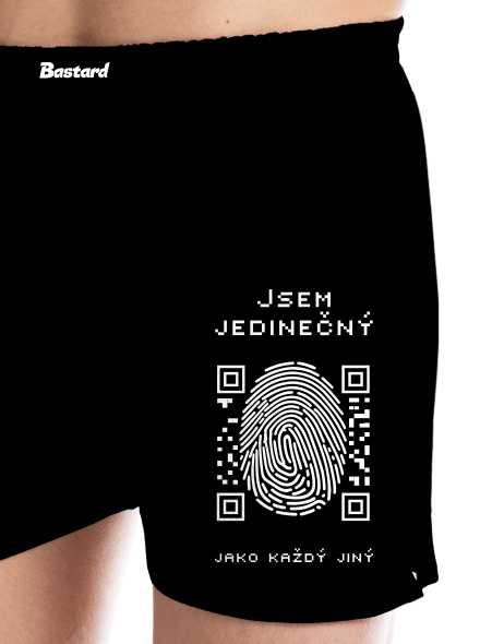 Jsem jedinečný pánské trenky Black
