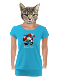 dámské tričko s lemem