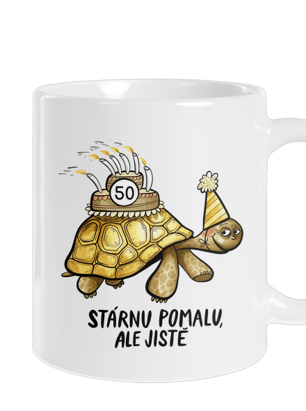 Stárnu pomalu klasický hrnek White