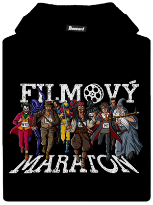 Filmový maraton dětská mikina klokanka Black