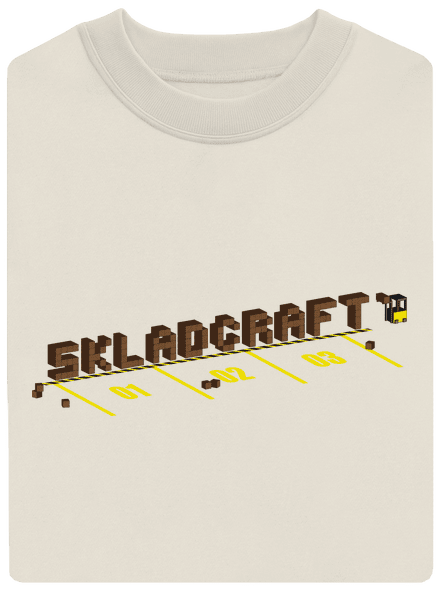 Skladcraft unisex mikina bez kapuce Off White