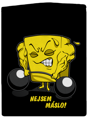 Nejsem máslo dámská mikina na zip Black