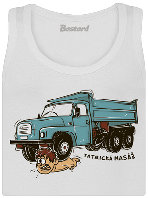 Tatrická masáž dámské tílko klasické White