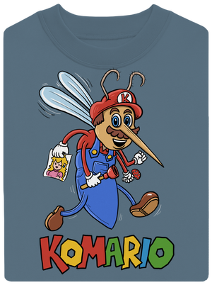 Komario unisex mikina bez kapuce Nordic Blue