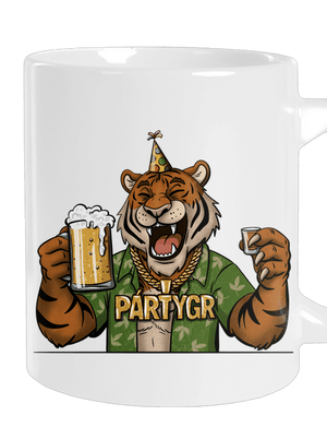 Pártygr velký hrnek White