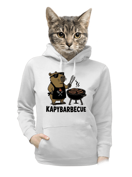 Kapybarbecue dámská mikina klokanka White