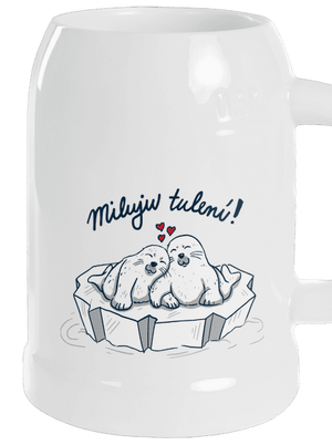 Miluju tulení půllitr White