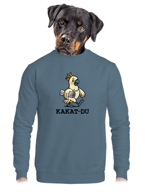 Kakat-du unisex mikina bez kapuce Nordic Blue