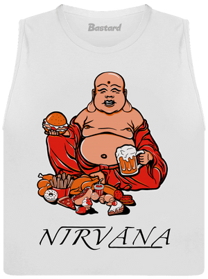 Nirvána dámské tílko volné White