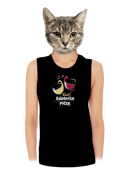 Klub řádných píček dámské tílko volné Black