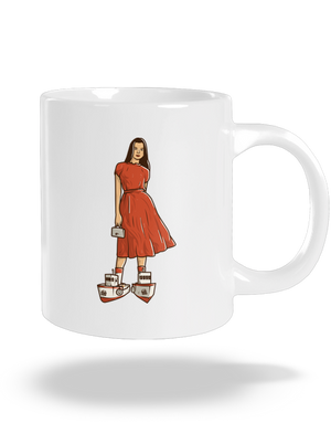 Lodičky velký hrnek White