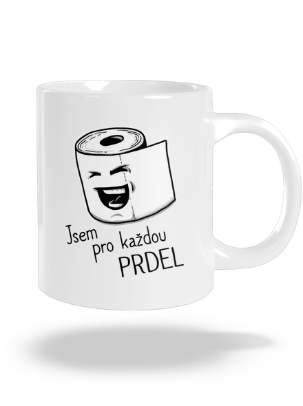 Prdel velký hrnek White
