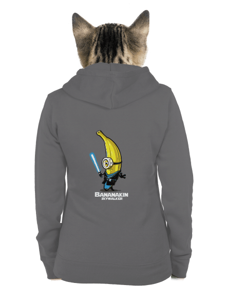 Bananakin Skywalker dámská mikina na zip Steel Gray