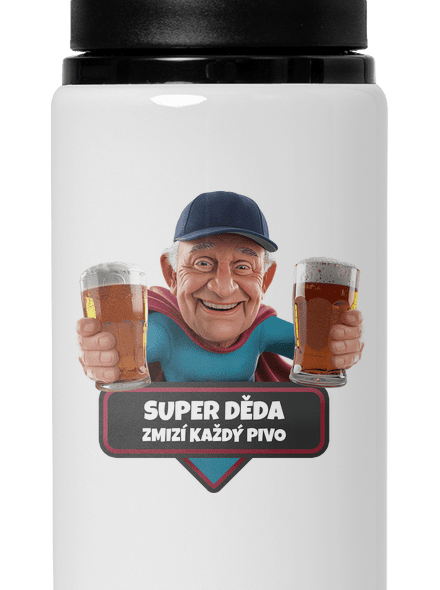 Super děda lahev na vodu White