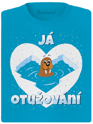 Miluju otužování dámské sportovní tričko Blue Atol