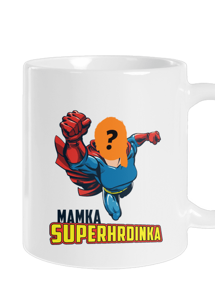 Mamka superhrdinka klasický hrnek White
