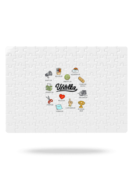 Učitelka puzzle White
