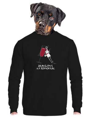 unisex mikina bez kapuce