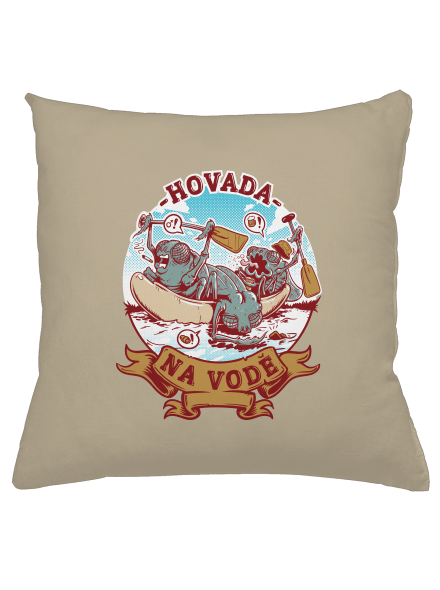 Hovada na vodě polštář Beige
