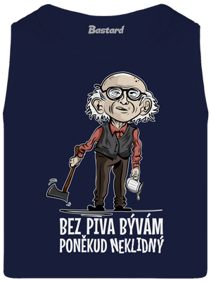 Neklidný bez piva pánské tílko French Navy