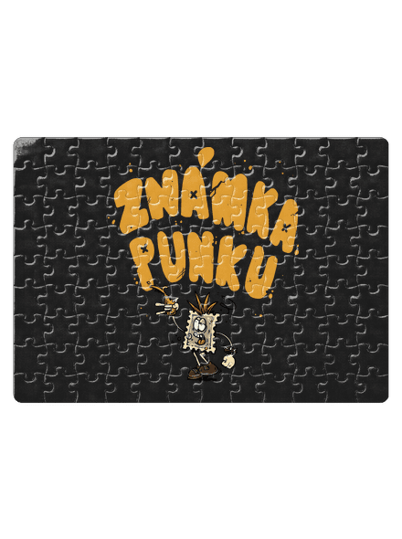 Vylitá známka punku  puzzle White