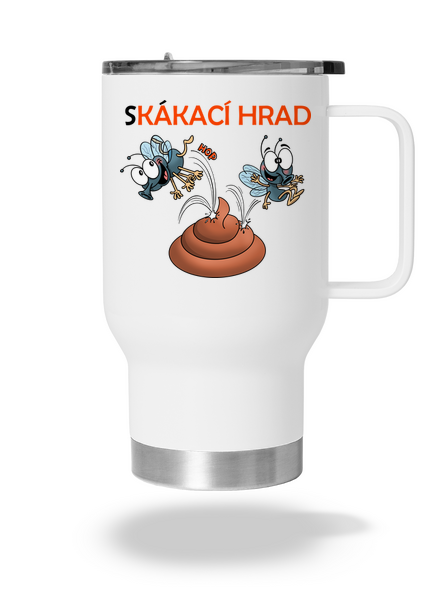 Skákací hrad termohrnek White