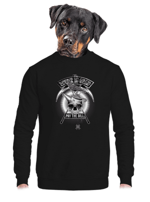 Party is over unisex mikina bez kapuce Black