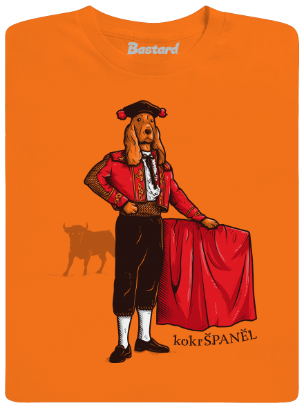 Kokršpaněl dětské tričko Orange