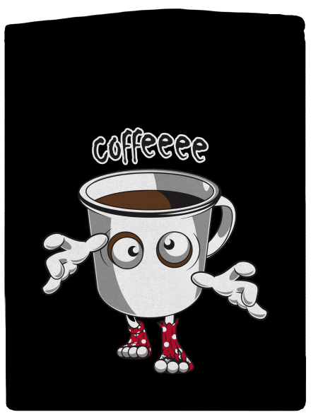 Zombie kafe dámská mikina na zip Black