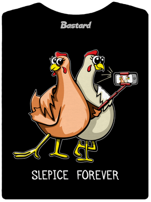 Slepice forever dámské tričko Black