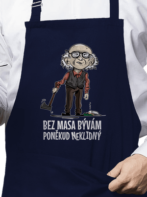 Neklidný bez masa zástěra Navy