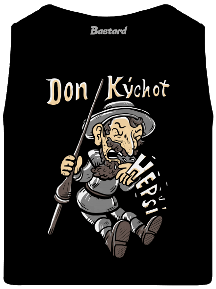 Don Kýchot pánské tílko Black
