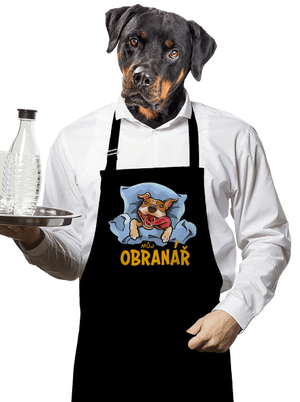 Můj obranář zástěra Black