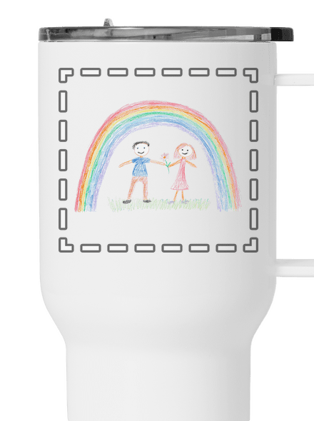 Dětské kresby - nahraj vlastní termohrnek White