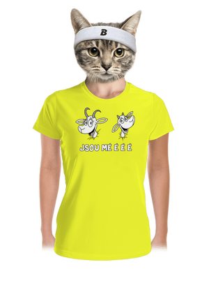 Kozy Jsou méééé dámské sportovní tričko Neon Yellow